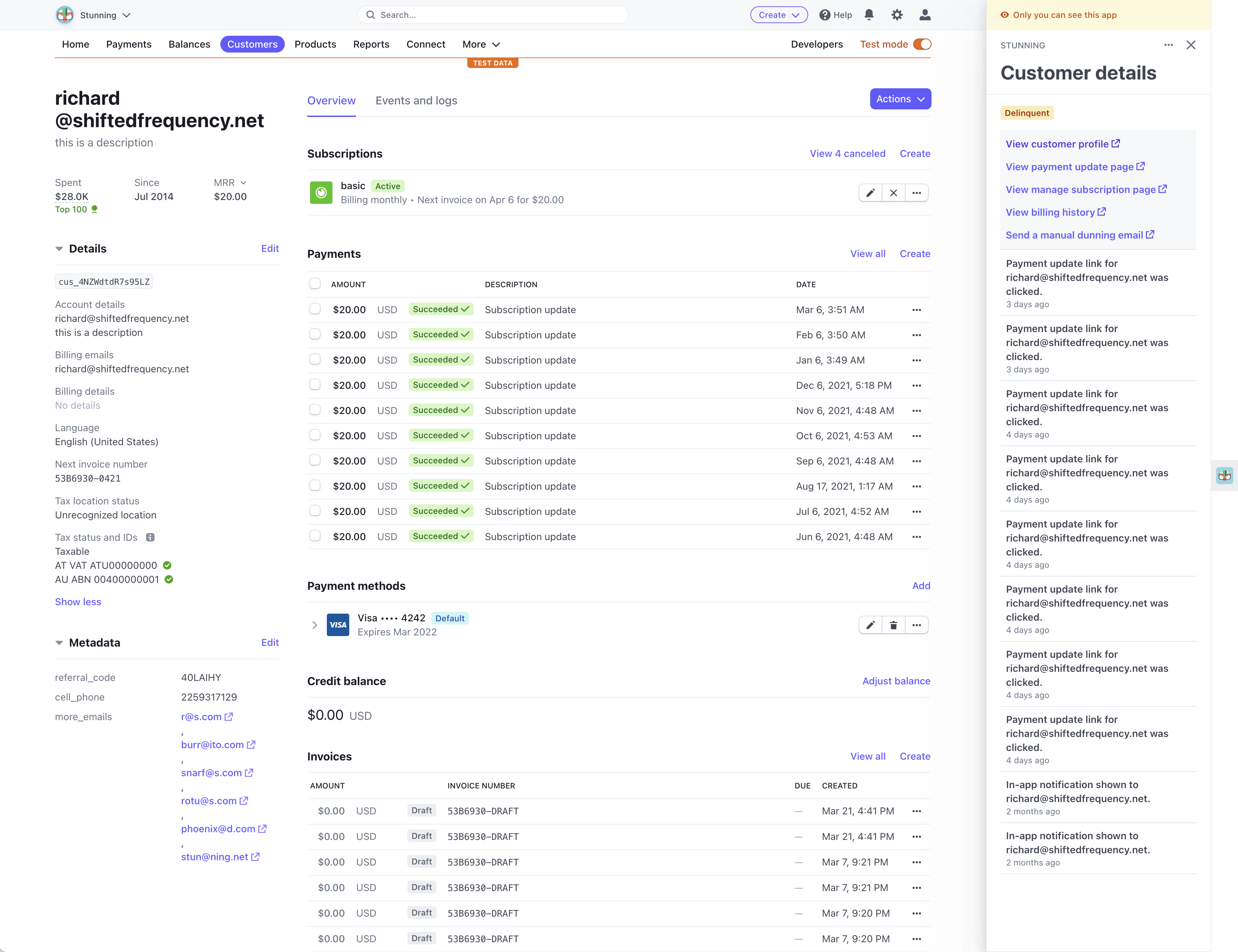 Stunning | Stripe Apps