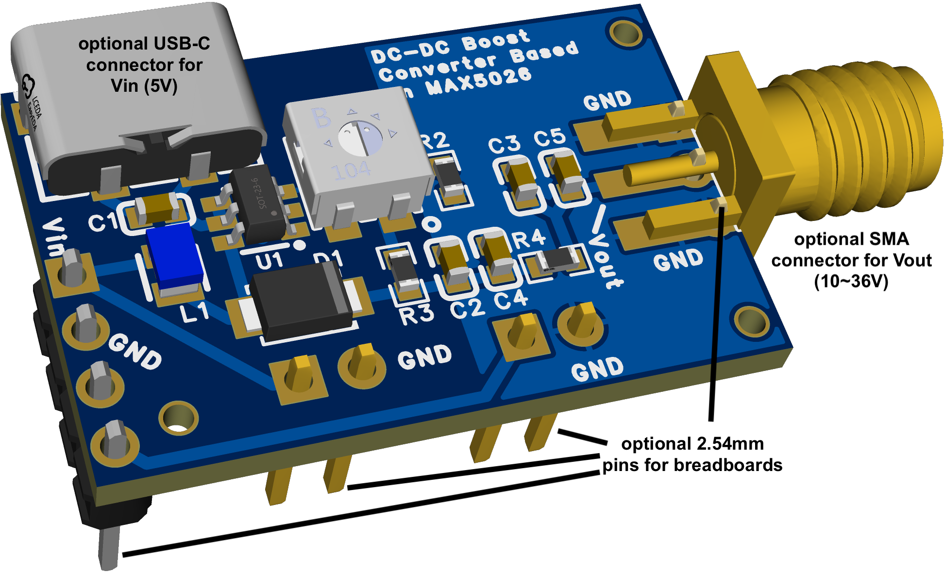 SiPM power supply board