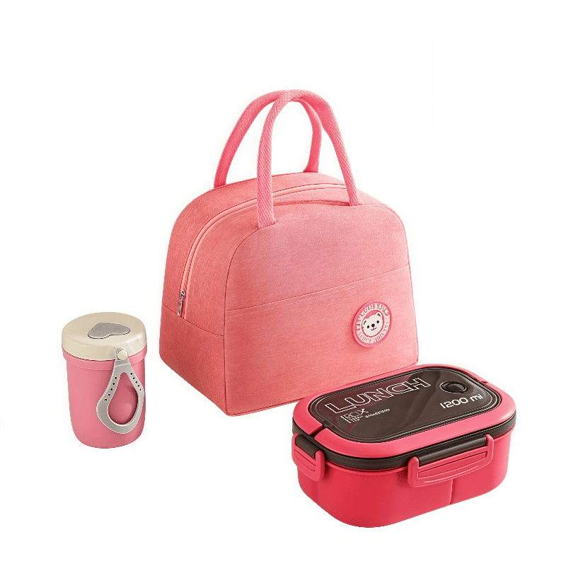 Pink Lunch Bag Set