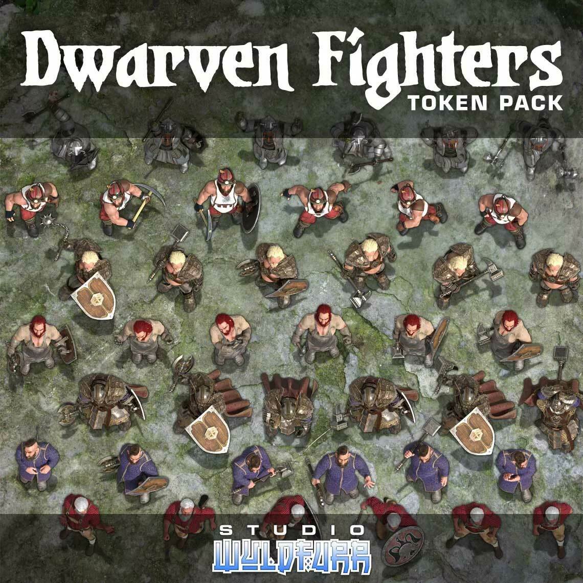 Dwarven Fighters Token Pack